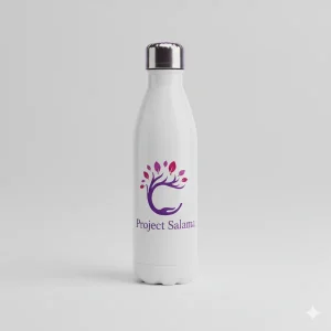 Project Salama insulated stainless steel water bottle