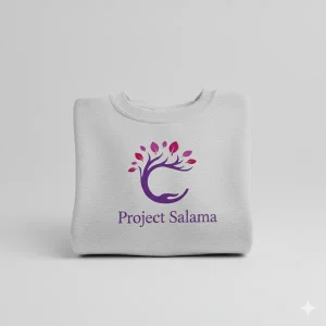 Project Salama unisex sweatshirt in light grey